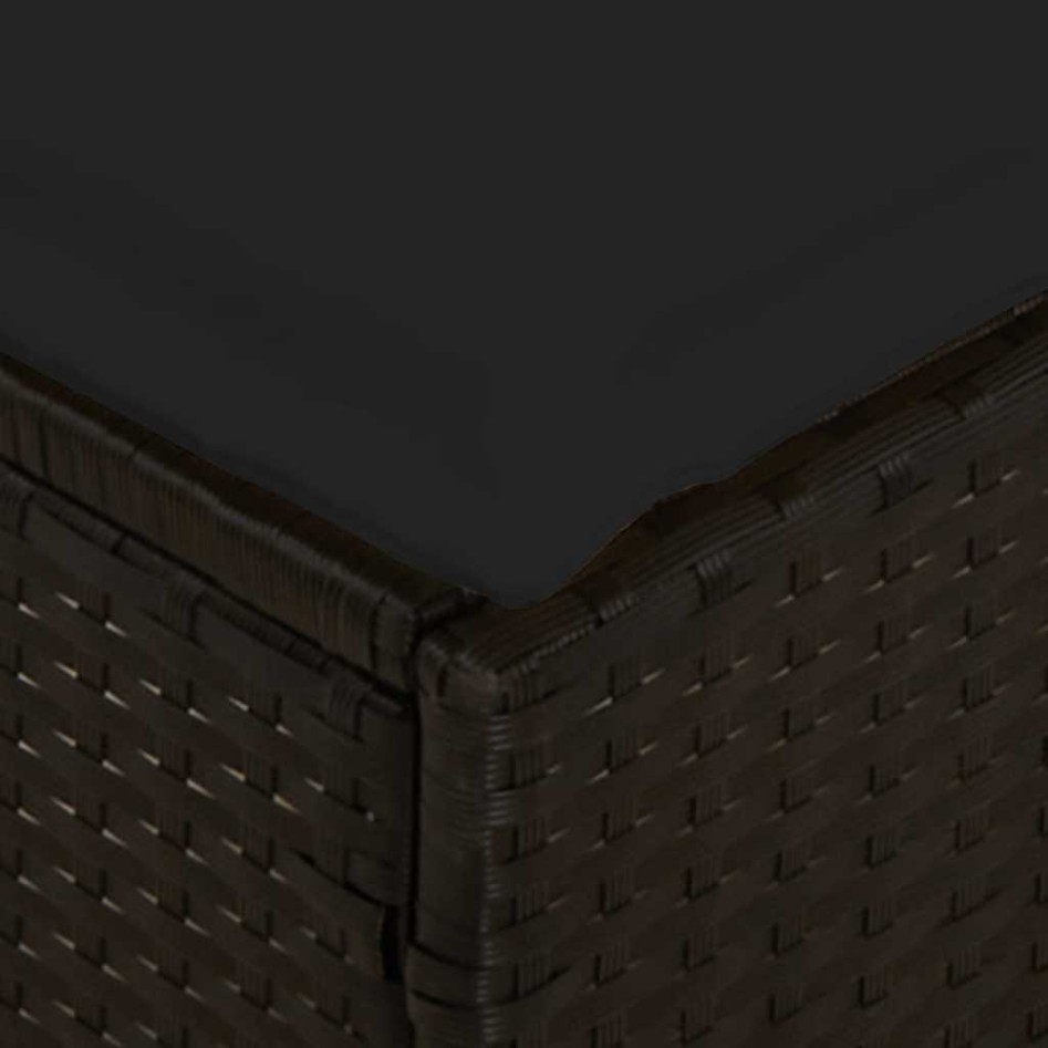 Juego comedor jardín 4 piezas con cojines ratán sintético