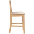 Taburetes de bar con cojines 2 uds madera maciza natural