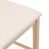 Taburetes de bar con cojines 2 uds madera maciza natural