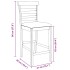 Taburetes de bar con cojines 2 uds madera maciza natural