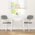 Sillas de comedor con cojines 2uds madera maciza blanco