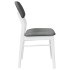 Sillas de comedor con cojines 2uds madera maciza blanco