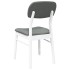 Sillas de comedor con cojines 2uds madera maciza blanco