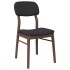 Sillas de comedor con cojines 2 uds madera maciza marrón