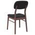Sillas de comedor con cojines 2 uds madera maciza marrón