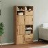 Armarios auxiliares 4 uds ODDA 40x24x79 cm Madera maciza