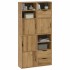Armarios auxiliares 4 uds ODDA 40x24x79 cm Madera maciza