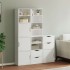 Armarios auxiliares 5 uds ODDA blanco 40x24x79 cm madera
