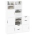 Armarios auxiliares 5 uds ODDA blanco 40x24x79 cm madera