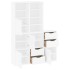 Armarios auxiliares 5 uds ODDA blanco 40x24x79 cm madera
