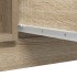 Aparador con cajones roble Sonoma 100,5x35x76