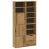 Armarios auxiliares 4 uds ODDA 40x24x79 cm Madera maciza