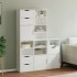 Armarios auxiliares 5 uds ODDA blanco 40x24x79 cm madera