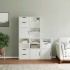 Armarios auxiliares 5 uds ODDA blanco 40x24x79 cm madera
