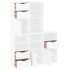 Armarios auxiliares 5 uds ODDA blanco 40x24x79 cm madera