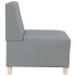 Sillón Sofá Tela Gris Claro 55
