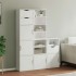 Armarios auxiliares 5 uds ODDA blanco 40x24x79 cm madera