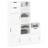 Armarios auxiliares 5 uds ODDA blanco 40x24x79 cm madera