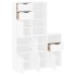 Armarios auxiliares 5 uds ODDA blanco 40x24x79 cm madera