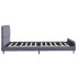 Estructura de cama sin colchón de tela gris claro 135x190