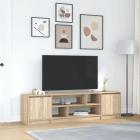 Mueble de TV de roble Sonoma 188,5x41x50 cm Madera