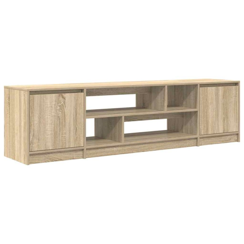 Mueble de TV de roble Sonoma 188,5x41x50 cm Madera