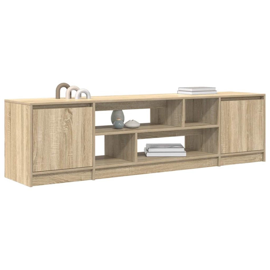 Mueble de TV de roble Sonoma 188,5x41x50 cm Madera
