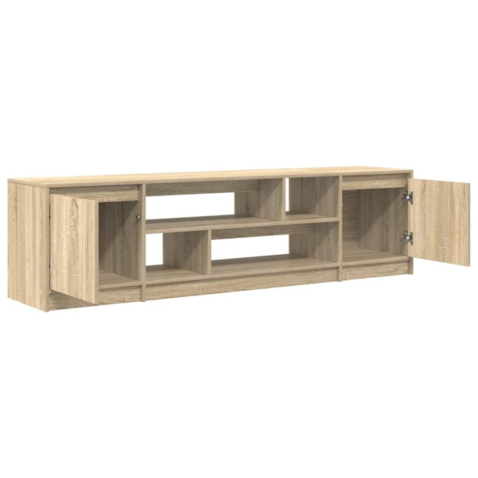Mueble de TV de roble Sonoma 188,5x41x50 cm Madera