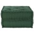 Puff modular de tela verde 70x70x36