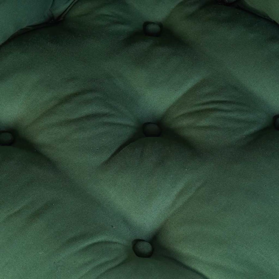 Puff modular de tela verde 70x70x36