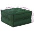 Puff modular de tela verde 70x70x36
