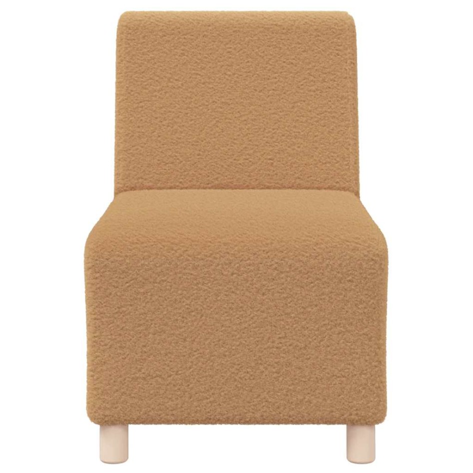 Sillón de sofá beige 55 cm tejido imitación lana