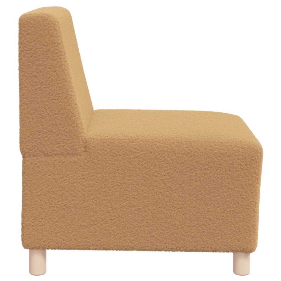 Sillón de sofá beige 55 cm tejido imitación lana