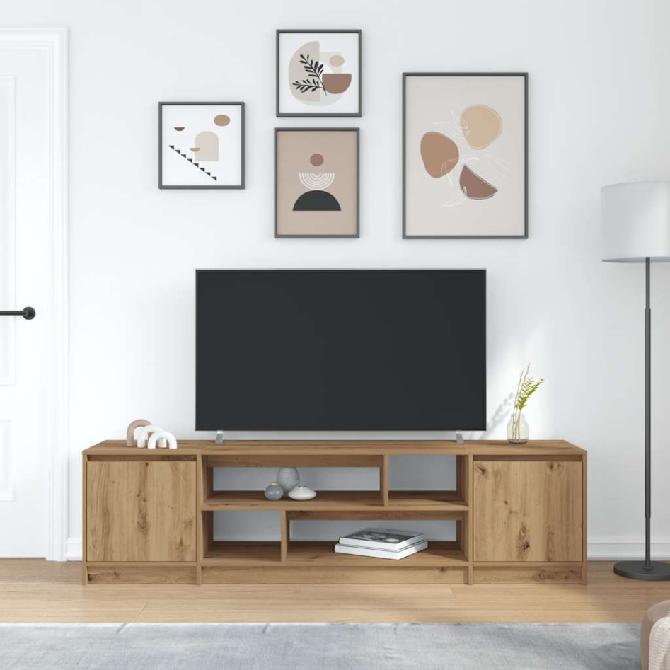 Mueble de TV Artisan Roble 188,5x41x50 cm Madera de