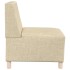 Sillón Sofá Tela Crema 55