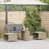 Set de muebles de jardín con cojines apilables 5 pzas