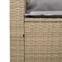 Set de muebles de jardín con cojines apilables 5 pzas