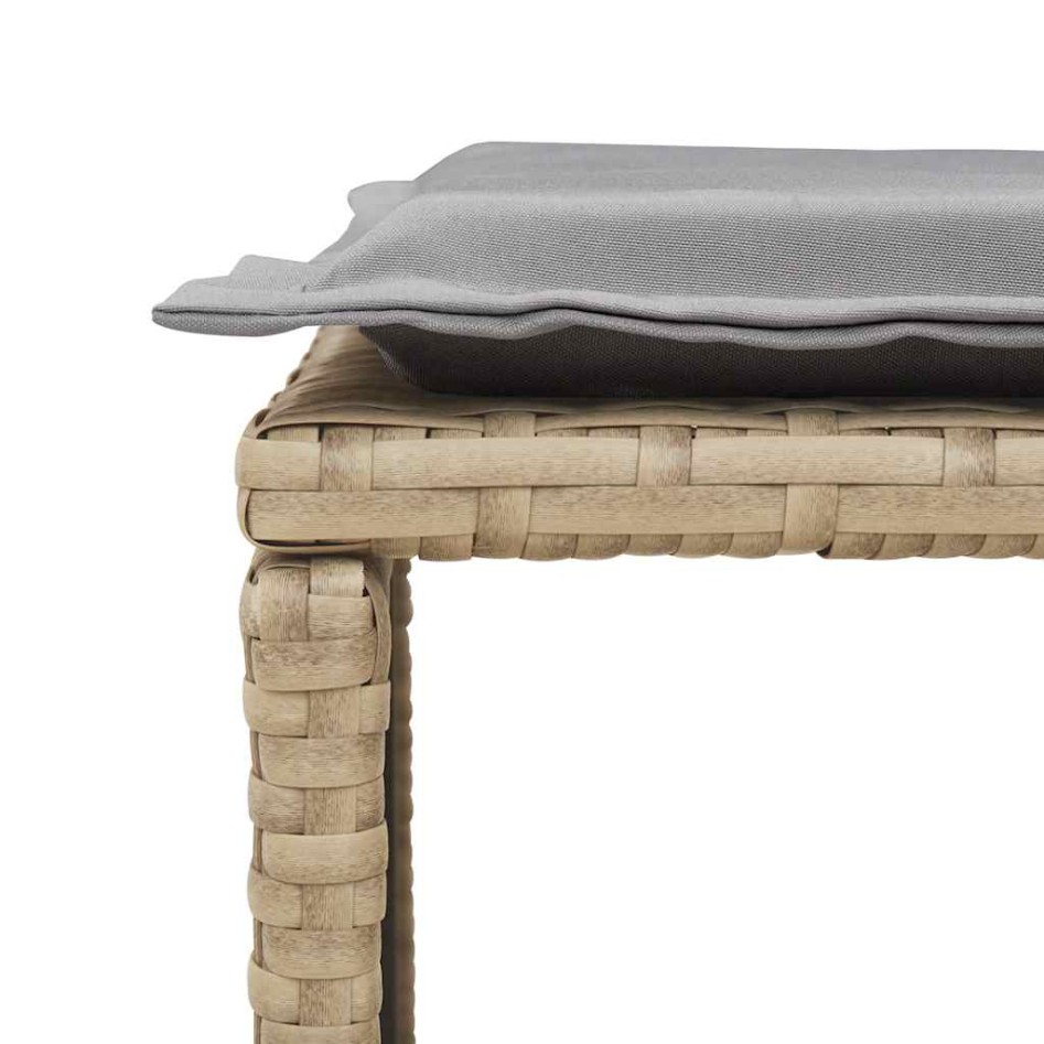 Set de muebles de jardín con cojines apilables 5 pzas