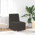 Sillón de sofá gris oscuro 55 cm tejido imitación lana