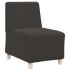 Sillón de sofá gris oscuro 55 cm tejido imitación lana
