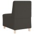 Sillón de sofá gris oscuro 55 cm tejido imitación lana