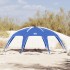 Tienda de fiesta impermeable azul