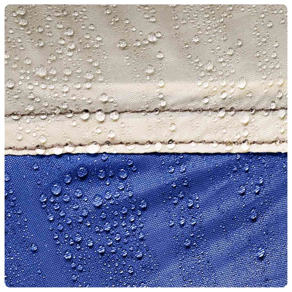 Tienda de fiesta impermeable azul