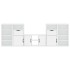 Muebles de TV 5 uds. con almacenaje ODDA blanco madera