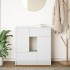 Aparador con cajones y puertas blanco 70,5x34x74,5
