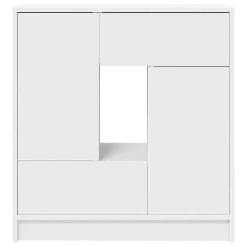 Aparador con cajones y puertas blanco 70,5x34x74,5