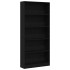 Estantería de madera de roble negro 80x24x176
