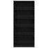 Estantería de madera de roble negro 80x24x176