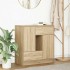 Aparador con cajones y puertas roble Sonoma 70,5x34x74,5