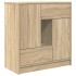 Aparador con cajones y puertas roble Sonoma 70,5x34x74,5